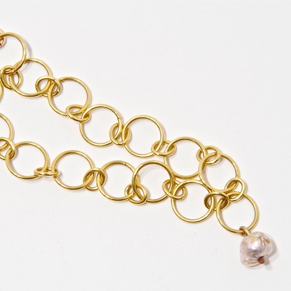 NEW- Moon Cloud Tahitian Pearl GF Bracelet S-M